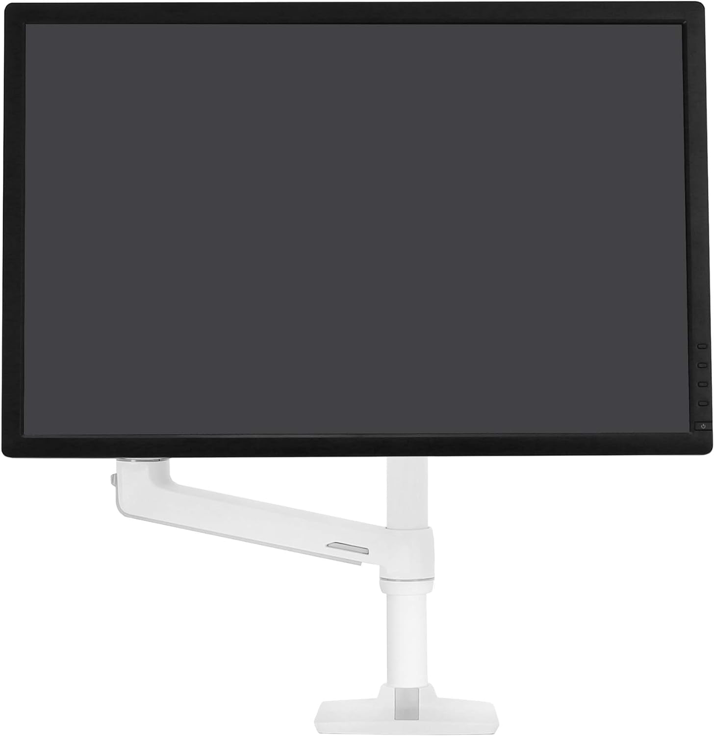 – LX Monitor Arm, Single Monitor Desk Mount – Fits Flat Curved Ultrawide Computer Monitors up to 34 Inches, 7 to 25 Lbs, VESA 75X75Mm or 100X100Mm – Tall Pole, White
